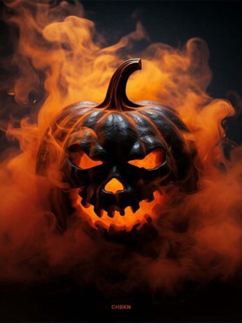 Spooky Halloween pumpkin