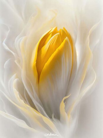 Graceful White Tulip