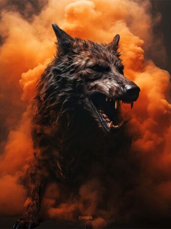 Disheveled Black Dog