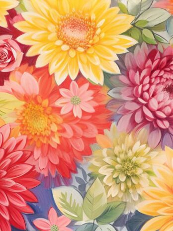 Asters Heart Floral Composition