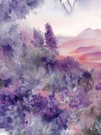 Lavender Heart Still Life