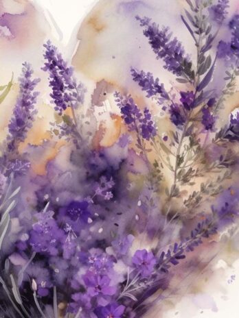 Lavender Heart Flowers