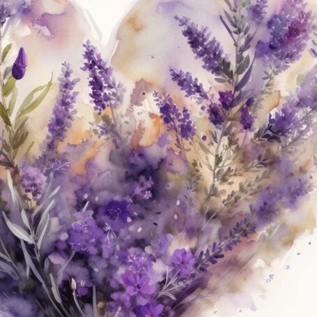 Lavender Heart Flowers - Image 2