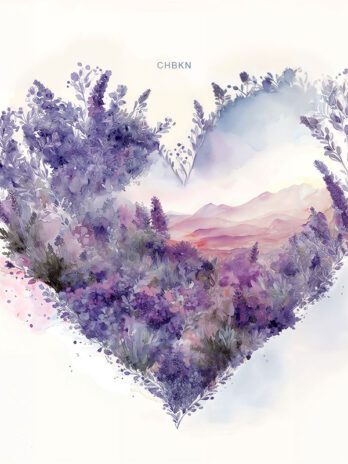 Lavender Heart Still Life