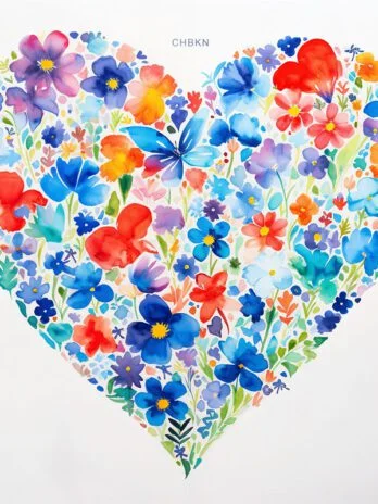 Colorful Heart-Shaped Pattern