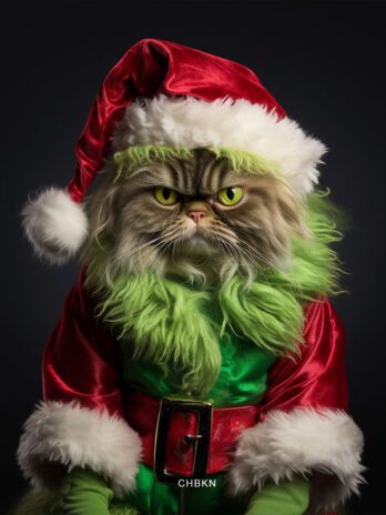 Santa Claus Cat Grinch