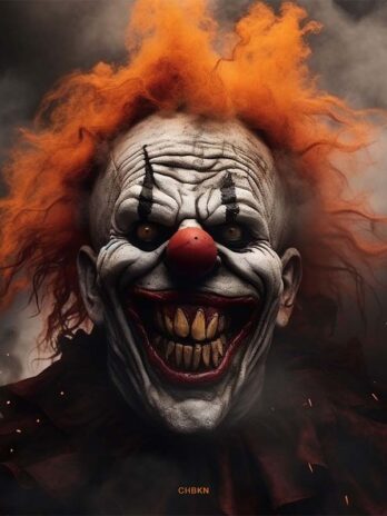 Fiery Clown Portrait