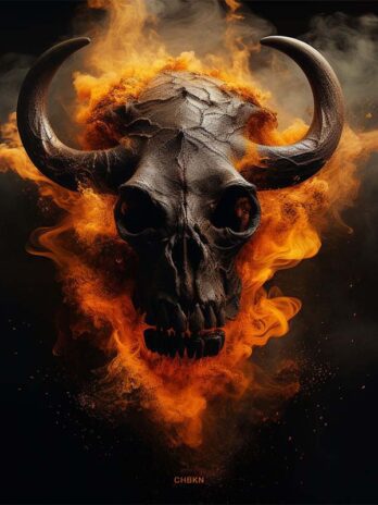 Smoky Animal Skull
