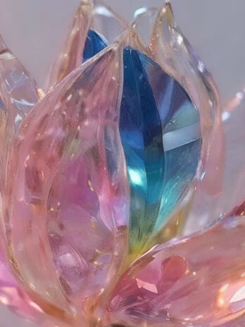Radiant Multicolored Crystal Tulip