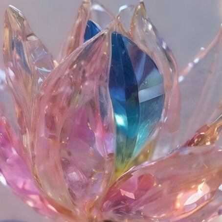 Radiant Multicolored Crystal Tulip - Image 2