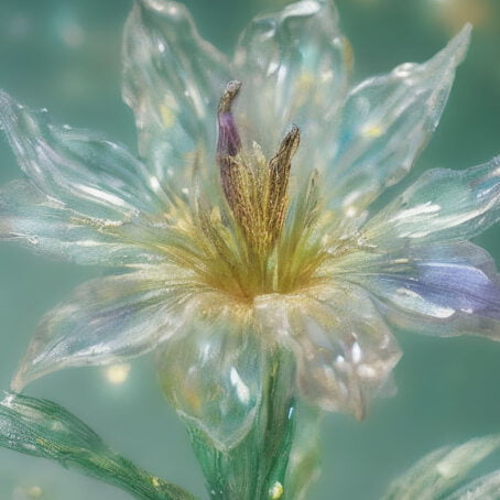 Shimmering Stargazer Lily Crystal - Image 2