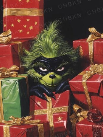 Peeking Grinch Digital Image 🎄👀