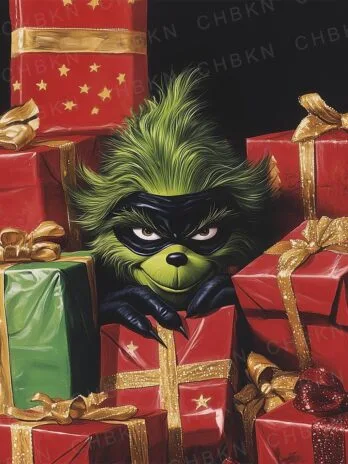 Peeking Grinch Digital Image 🎄👀