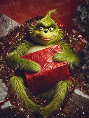 Cozy Grinch Holiday Image πβ€οΈ