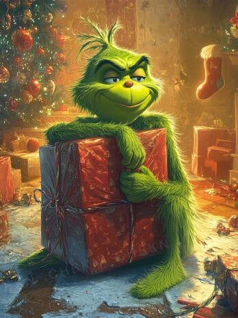 Grinch’s Favorite Gift Digital Artwork 🎁😏