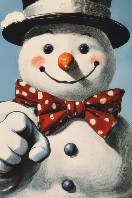 Snowman with a Star-Studded Hat - Image 2