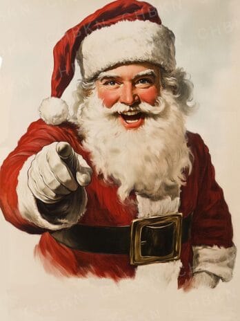 Santa with a Smile and a Point!