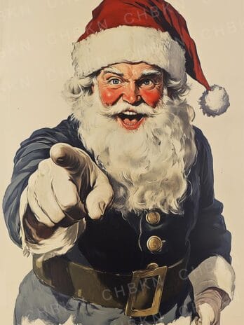 Blue Suit Santa Calling!