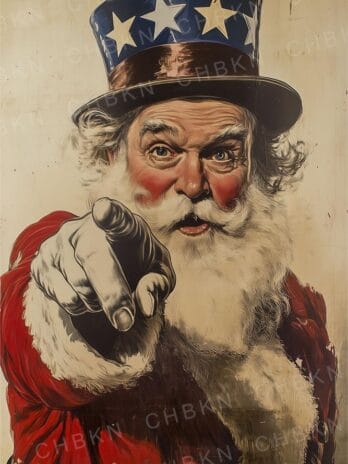 Patriotic Santa Wants You!