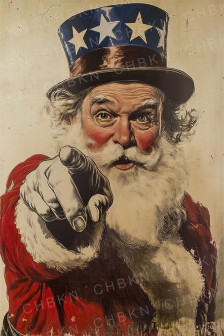 Patriotic Santa Wants You!