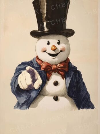 Classic Snowman Calling for Winter Fun!