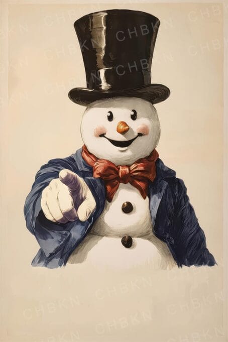 Classic Snowman Calling for Winter Fun!