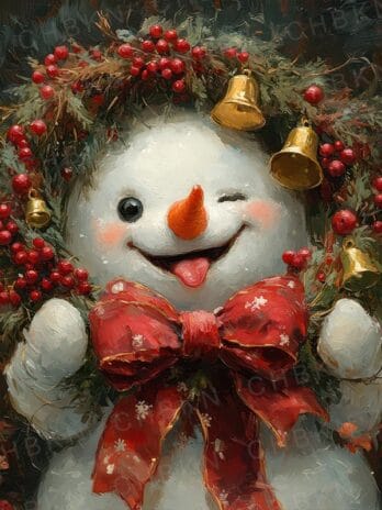 Winking Snowman