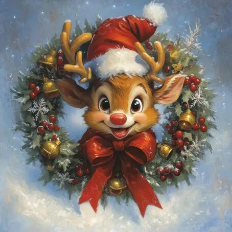 Rudolph’s Merry Wreath