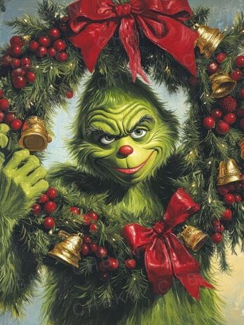 Grinch’s Wreath Mischief