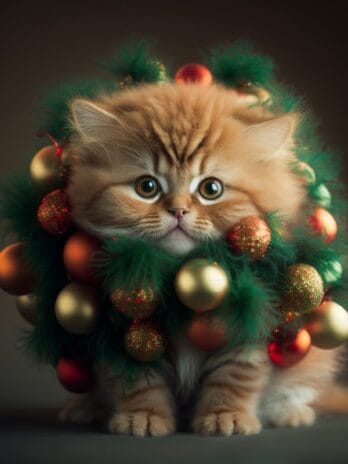 Kitten Christmas Tree