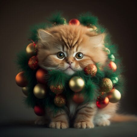 Kitten Christmas Tree