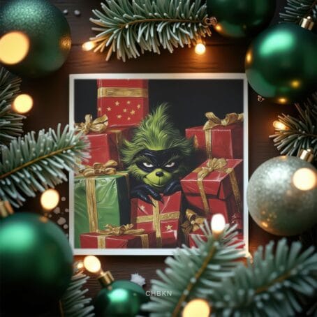 Peeking Grinch Digital Image 🎄👀 - Image 2