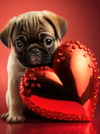 Pug’s Lovable Valentine