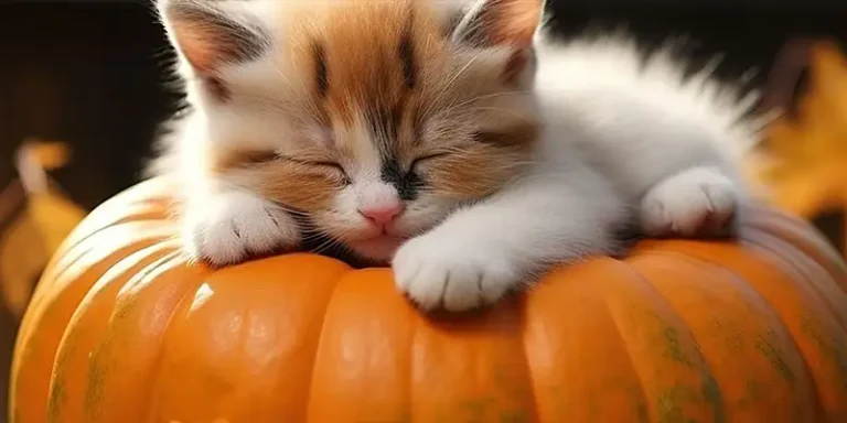Read more about the article The Kitten’s Halloween Adventure with Pumpkins and Treats